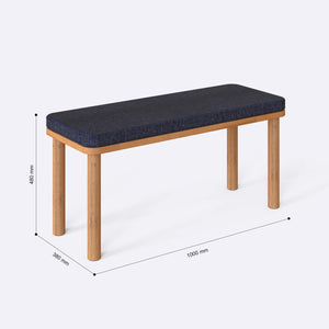 Dorrin Bench – 39" x 15" (100 x 38 cm)