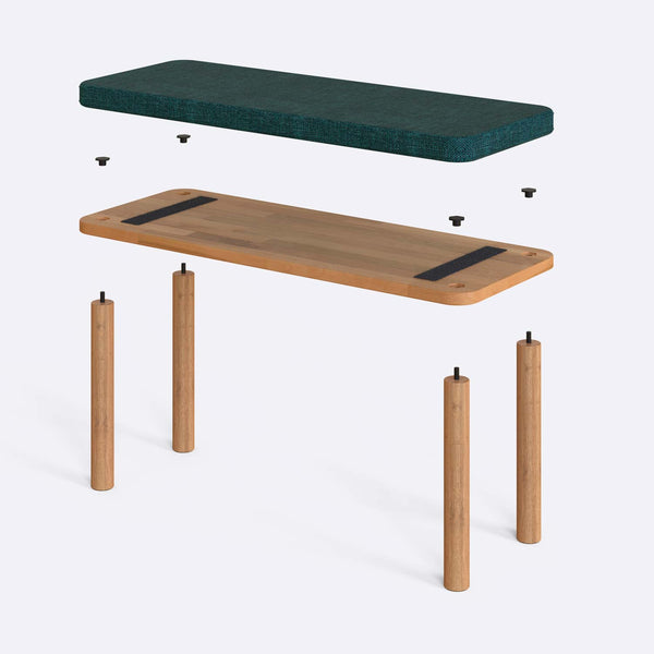 Dorrin Bench – 39" x 15" (100 x 38 cm)