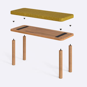 Dorrin Bench – 39" x 15" (100 x 38 cm)