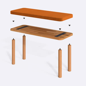 Dorrin Bench – 39" x 15" (100 x 38 cm)