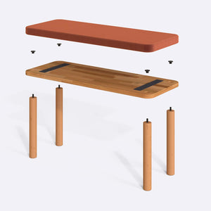 Dorrin Bench – 39" x 15" (100 x 38 cm)