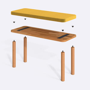 Dorrin Bench – 39" x 15" (100 x 38 cm)