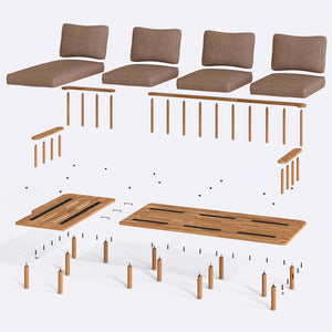Lore Three Seat with Right Chaise