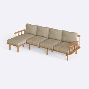 Lore Three Seat with Right Chaise