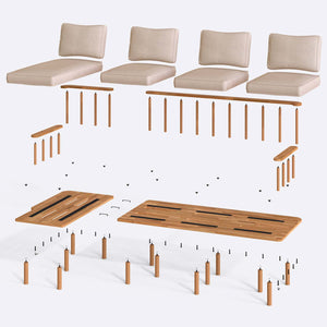 Lore Three Seat with Right Chaise
