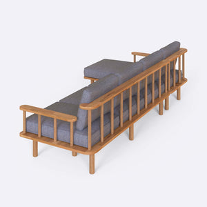 Lore Three Seat with Right Chaise