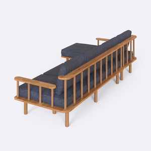 Lore Three Seat with Right Chaise