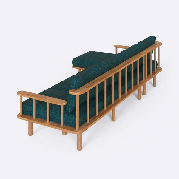 Lore Three Seat with Right Chaise