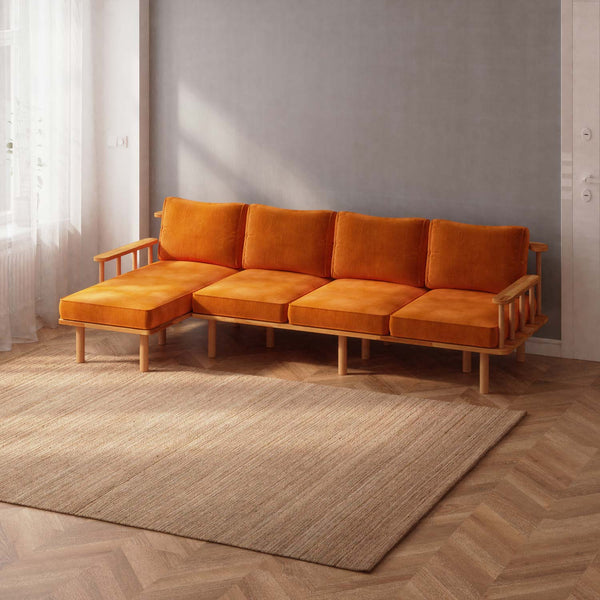 Lore Three Seat with Right Chaise