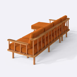 Lore Three Seat with Right Chaise