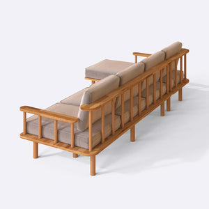 Lore Three Seat with Right Chaise