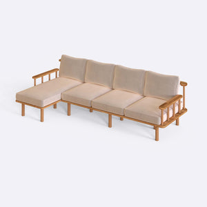 Lore Three Seat with Right Chaise