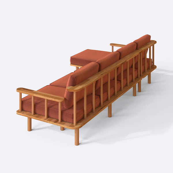 Lore Three Seat with Right Chaise