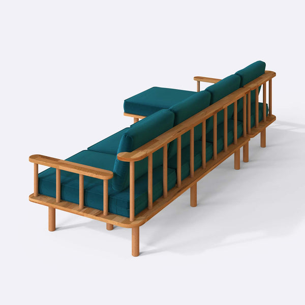 Lore Three Seat with Right Chaise