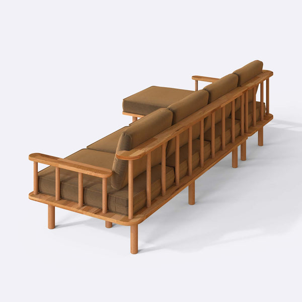 Lore Three Seat with Right Chaise