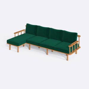 Lore Three Seat with Right Chaise