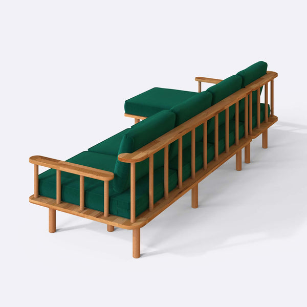 Lore Three Seat with Right Chaise