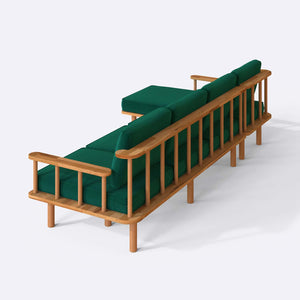 Lore Three Seat with Right Chaise