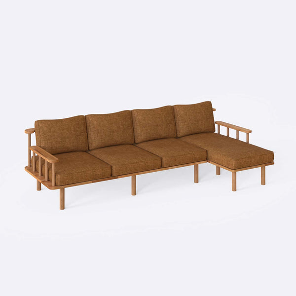 Lore Three Seat with Left Chaise