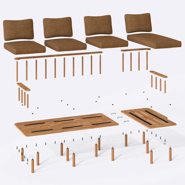 Lore Three Seat with Left Chaise