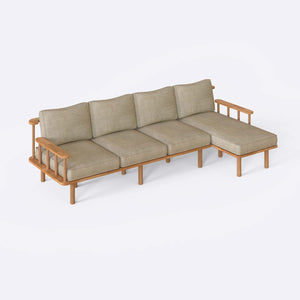 Lore Three Seat with Left Chaise