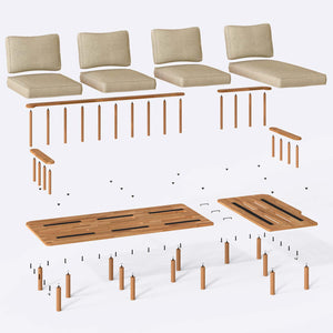 Lore Three Seat with Left Chaise