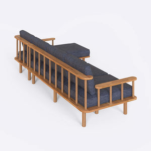 Lore Three Seat with Left Chaise