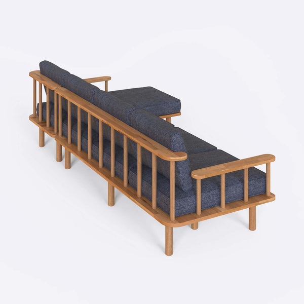 Lore Three Seat with Left Chaise