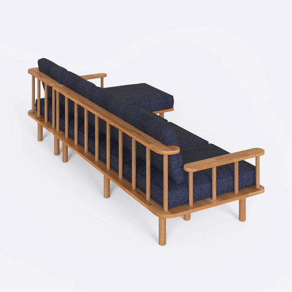 Lore Three Seat with Left Chaise