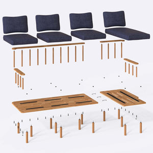 Lore Three Seat with Left Chaise