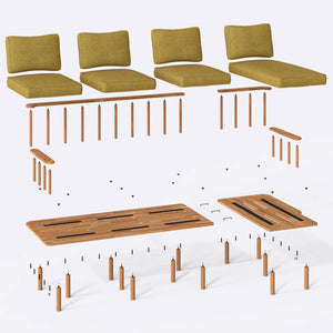 Lore Three Seat with Left Chaise