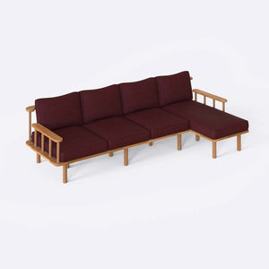 Lore Three Seat with Left Chaise