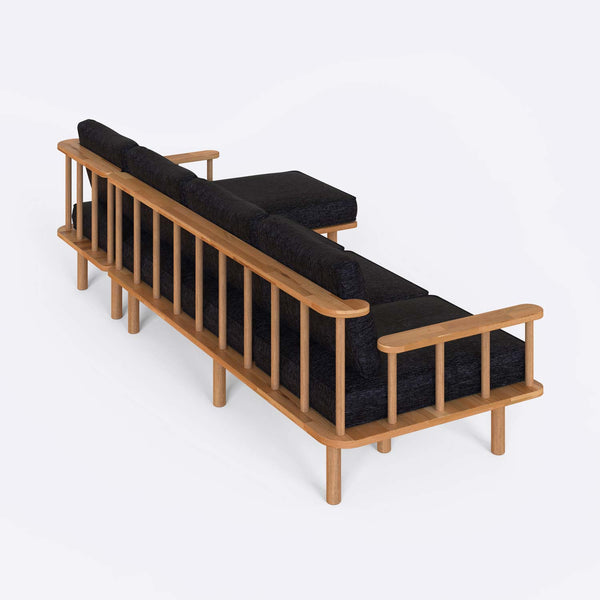 Lore Three Seat with Left Chaise