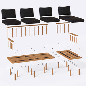 Lore Three Seat with Left Chaise