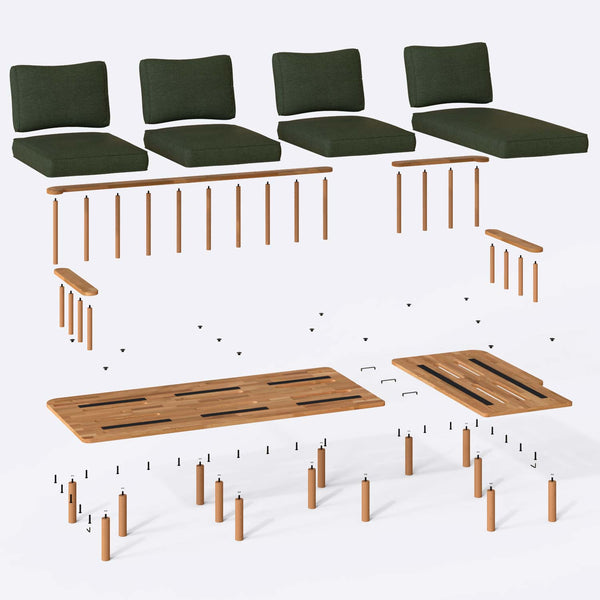 Lore Three Seat with Left Chaise