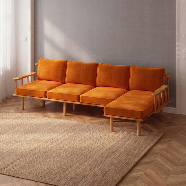 Lore Three Seat with Left Chaise