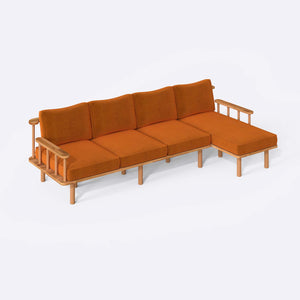 Lore Three Seat with Left Chaise