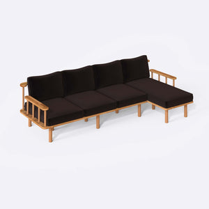Lore Three Seat with Left Chaise