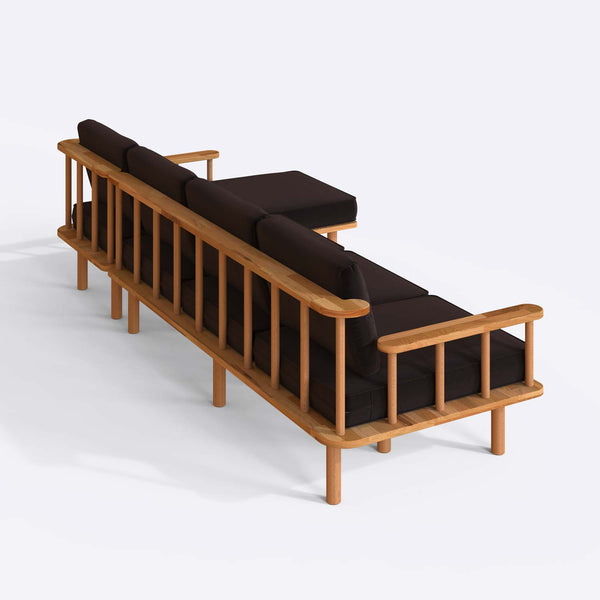 Lore Three Seat with Left Chaise