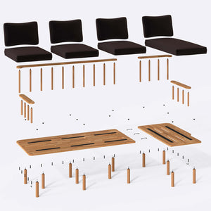 Lore Three Seat with Left Chaise