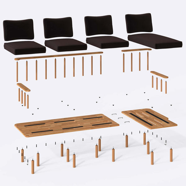 Lore Three Seat with Left Chaise