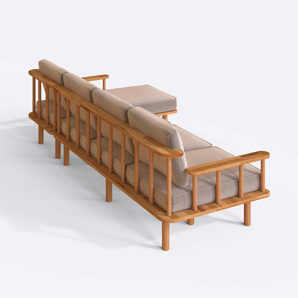 Lore Three Seat with Left Chaise