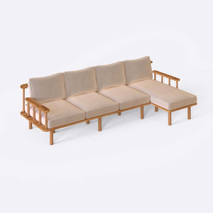 Lore Three Seat with Left Chaise