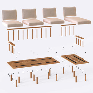 Lore Three Seat with Left Chaise
