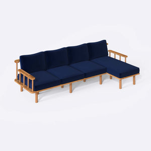 Lore Three Seat with Left Chaise
