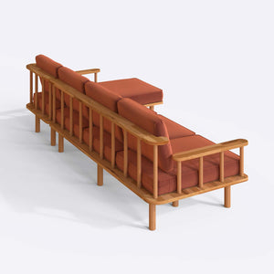 Lore Three Seat with Left Chaise