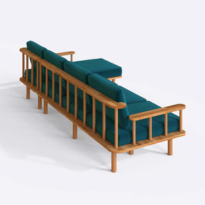 Lore Three Seat with Left Chaise