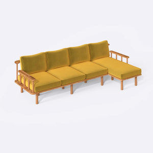 Lore Three Seat with Left Chaise