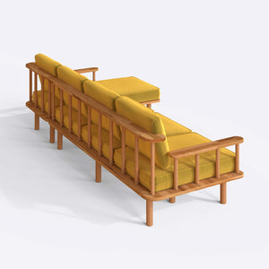 Lore Three Seat with Left Chaise