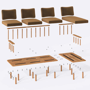 Lore Three Seat with Left Chaise